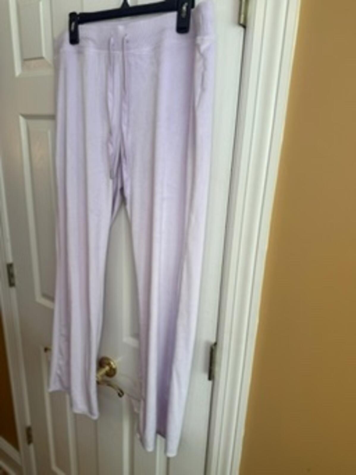 Light Purple Lounge Pants with Drawstring Waist