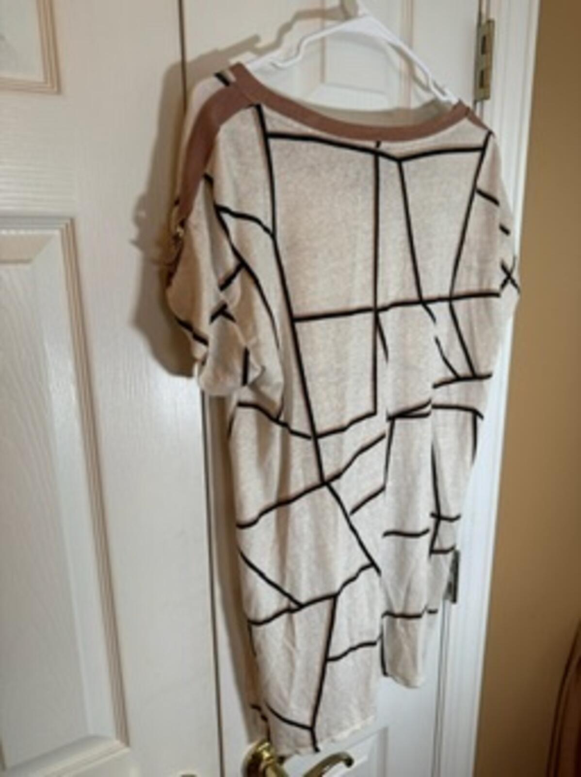 Lysse New York Women’s Medium Linen Blend Geometric Print M