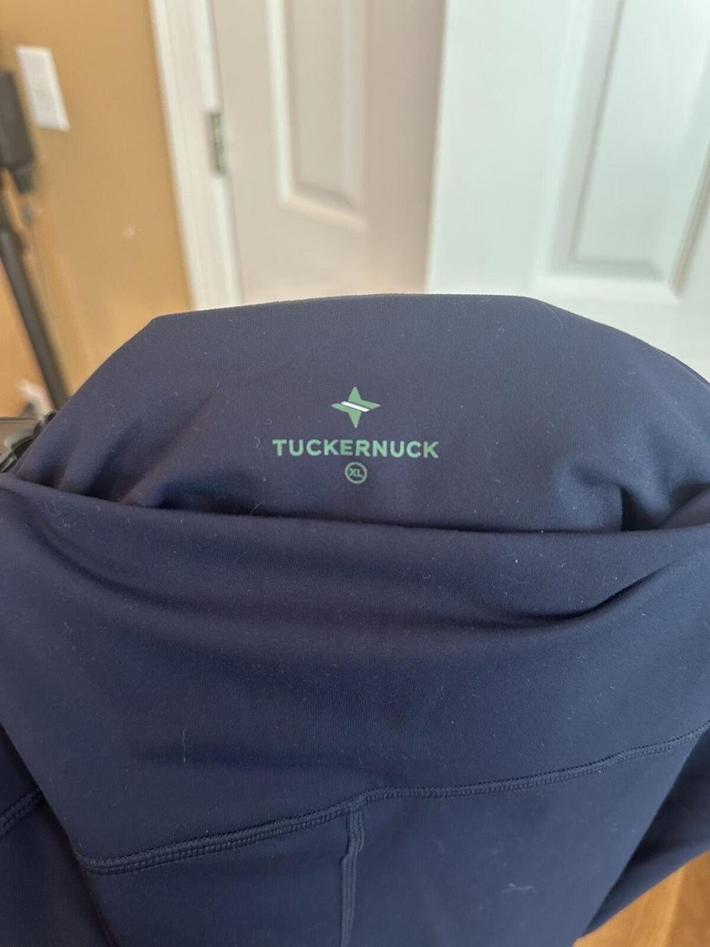 Tuckernuck High Waist Flare Leggings in Navy Blue