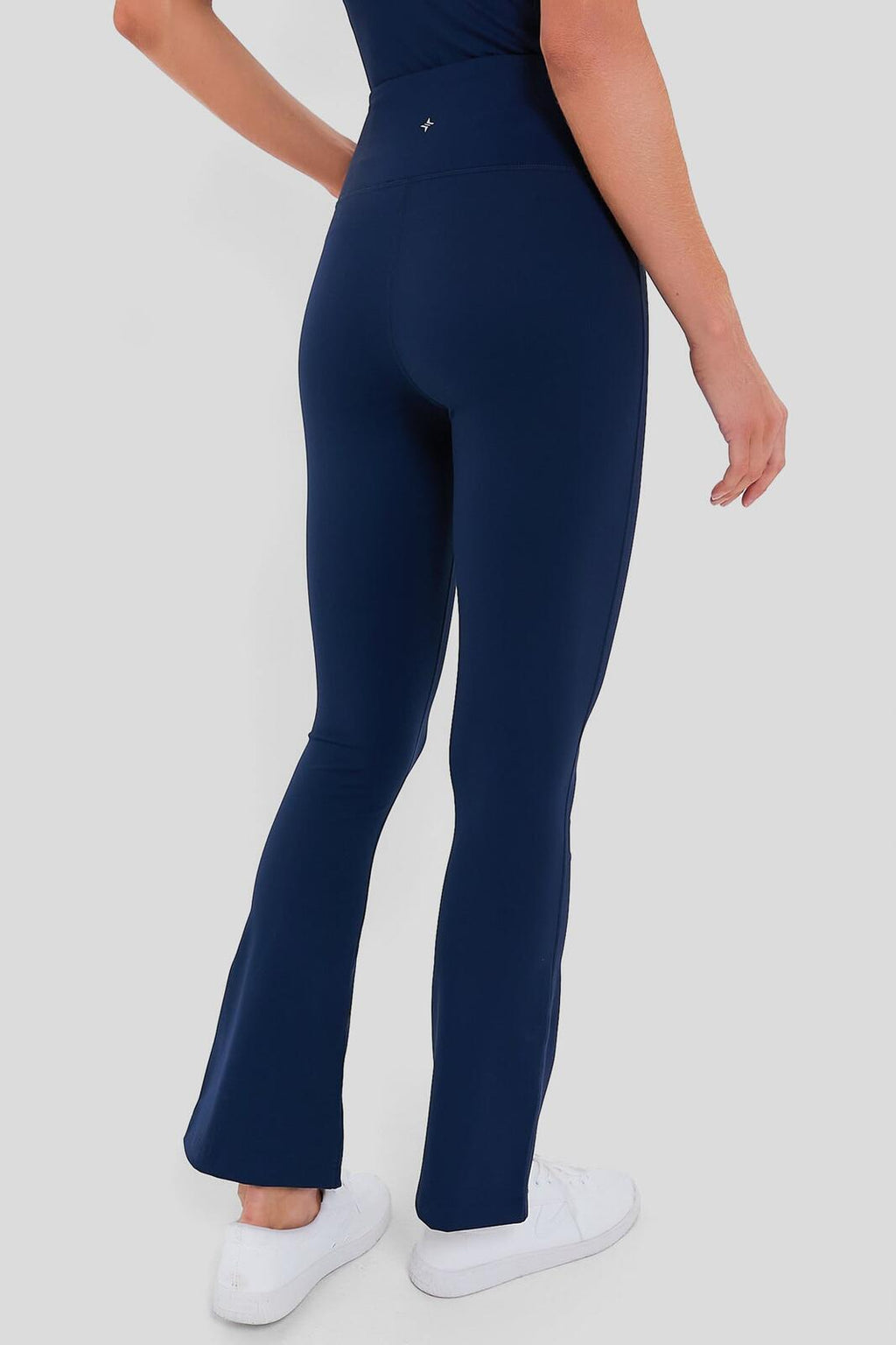 Tuckernuck High Waist Flare Leggings in Navy Blue