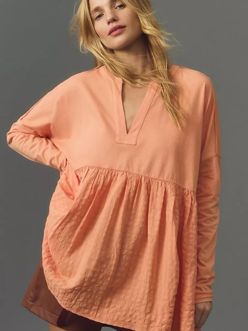 Pilcro Peplum Tunic Top