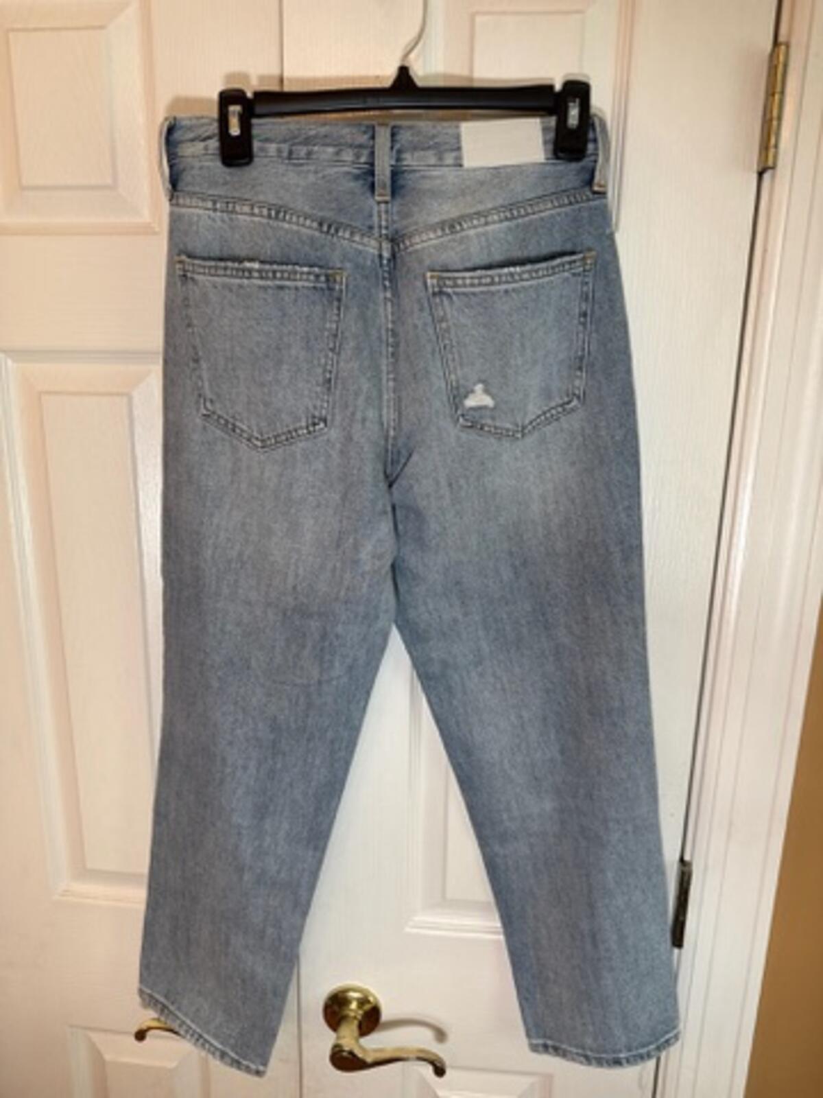 Pistola Women's Size 25 Light Wash Distressed Straight Leg