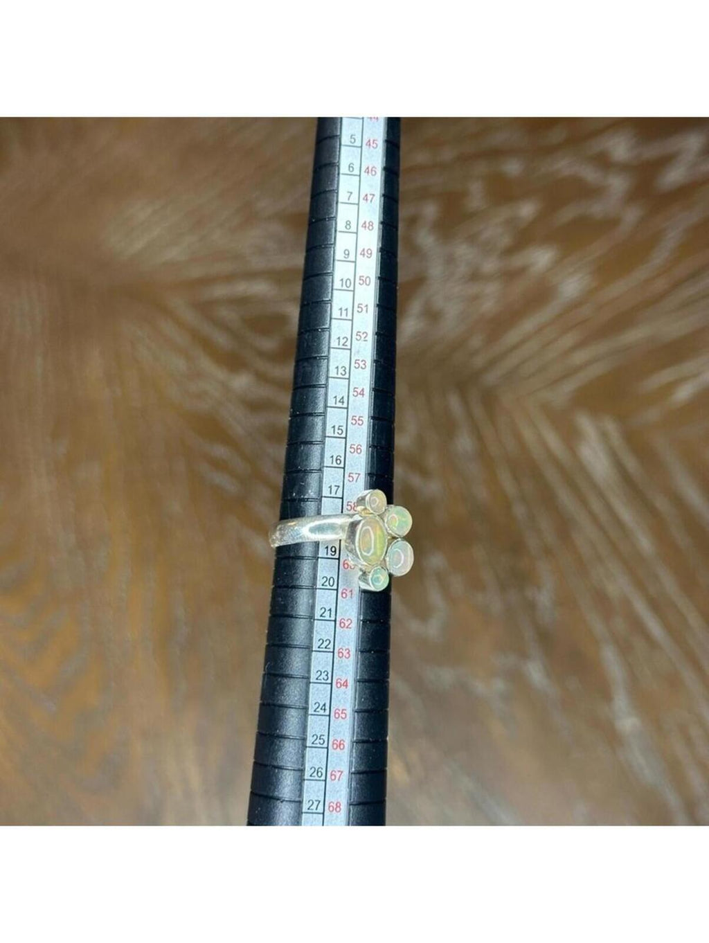 Ethiopian Opal Cluster Ring
