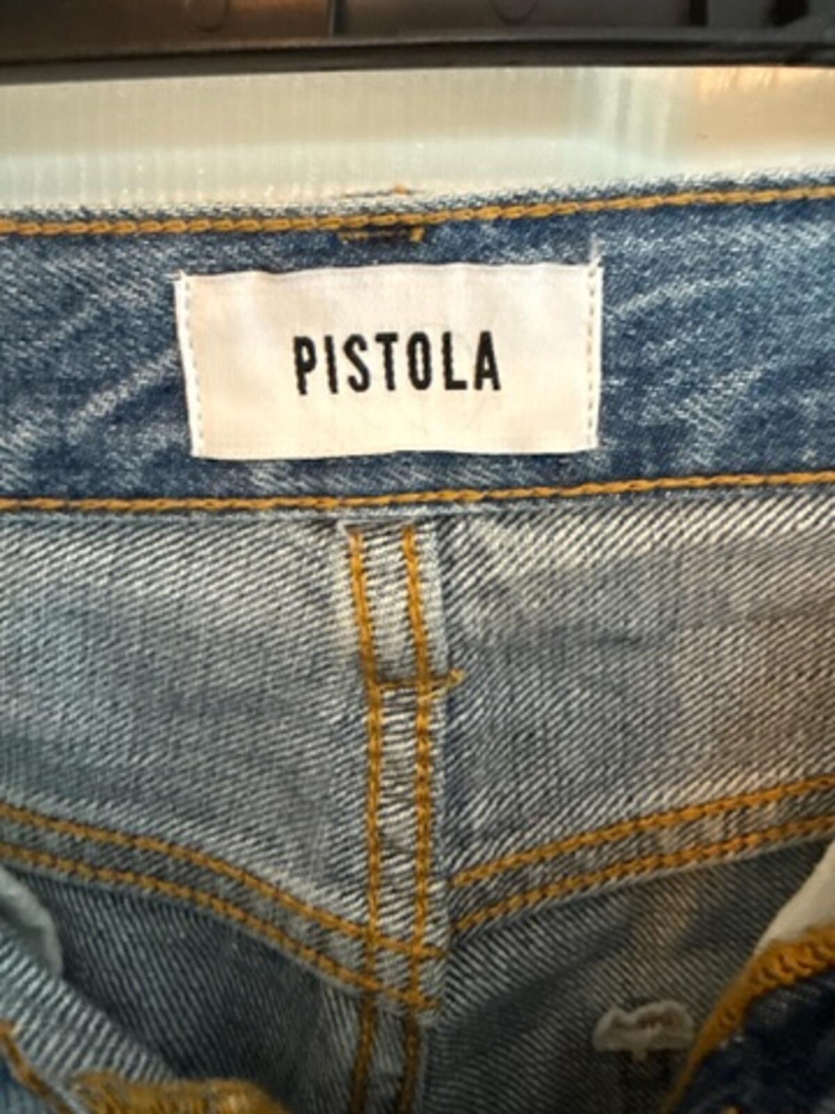 Pistola Women's Size 25 Light Wash Distressed Straight Leg