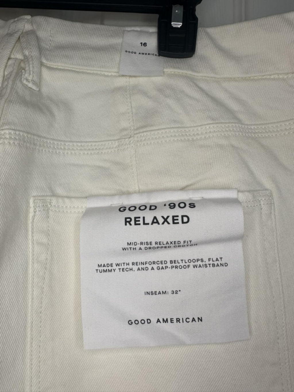 Good American 90s Relaxed Fit Jeans Size 16