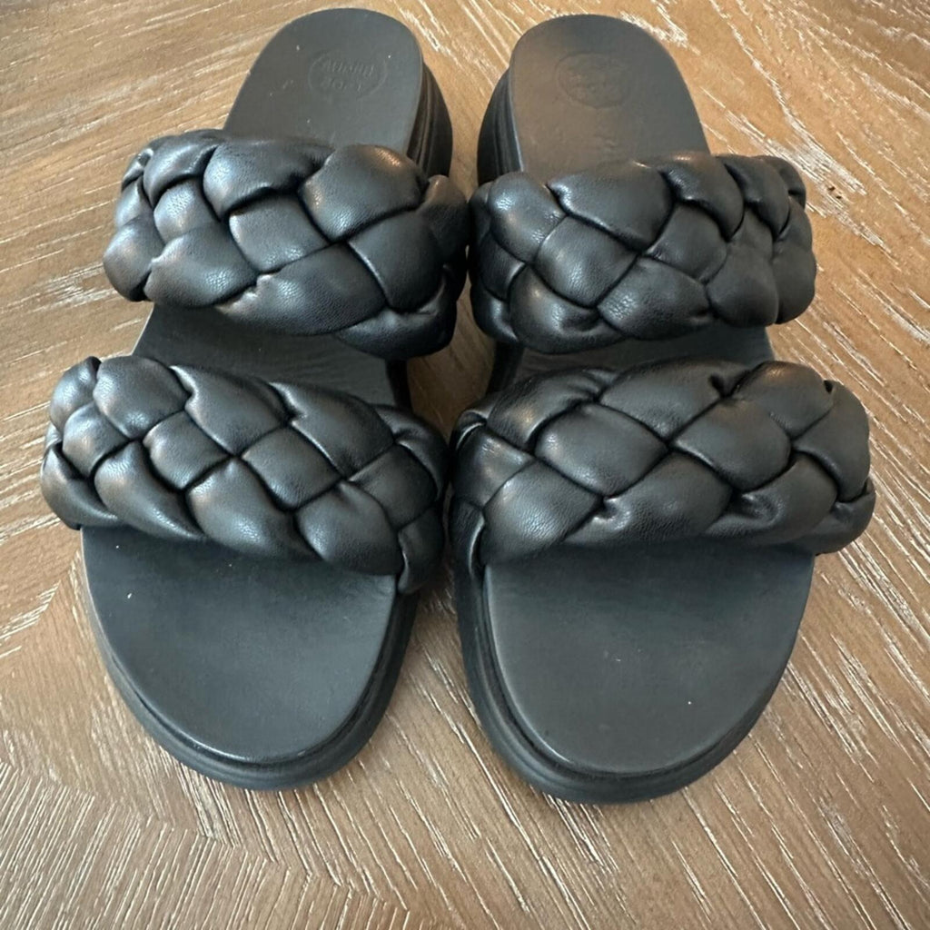 Paul Green Braided Platform Slide Sandals