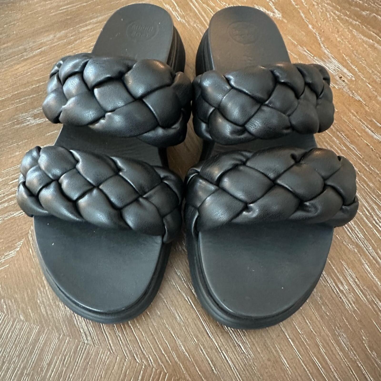 Paul Green Braided Platform Slide Sandals