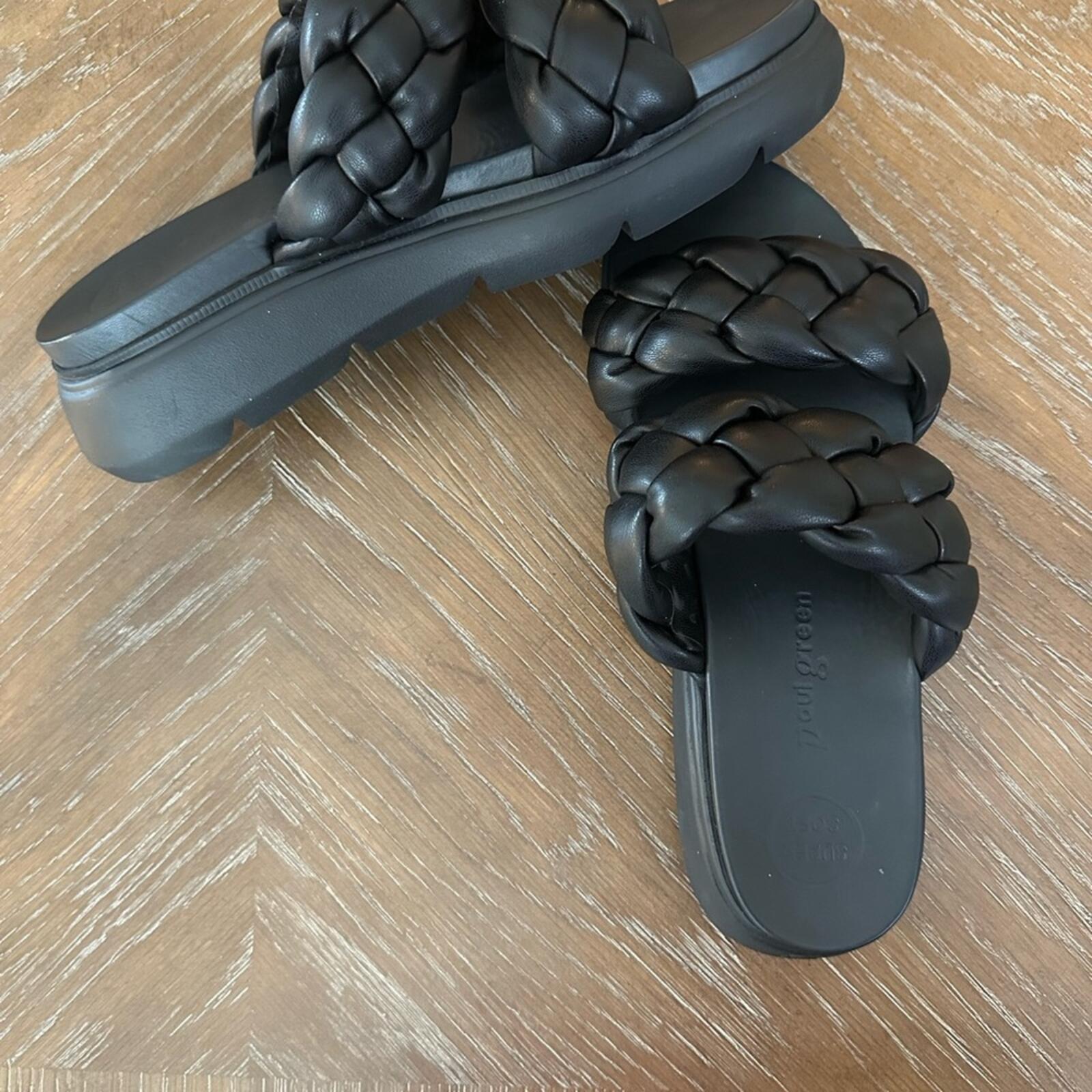 Paul Green Braided Platform Slide Sandals