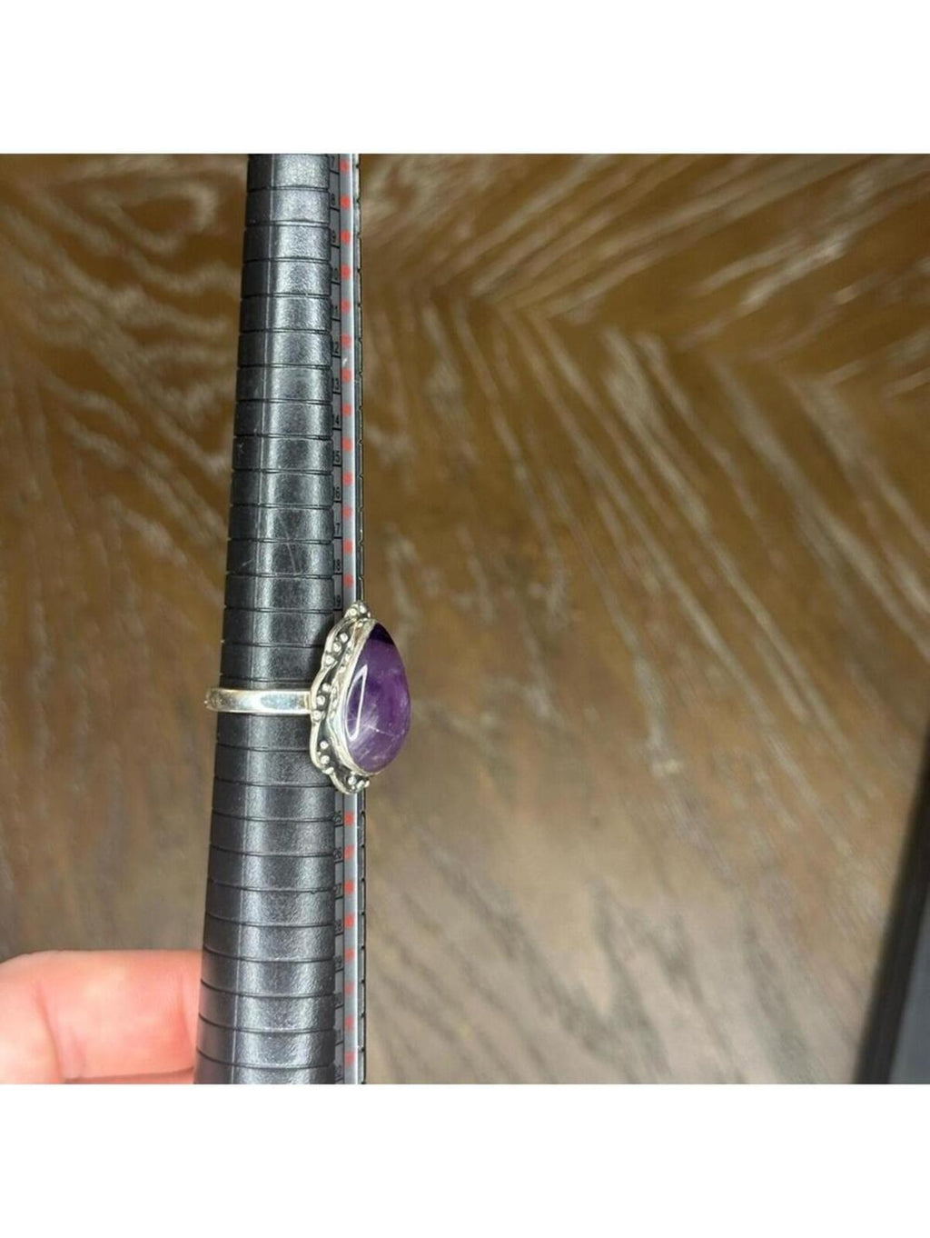Amethyst and Sterling Silver Ring