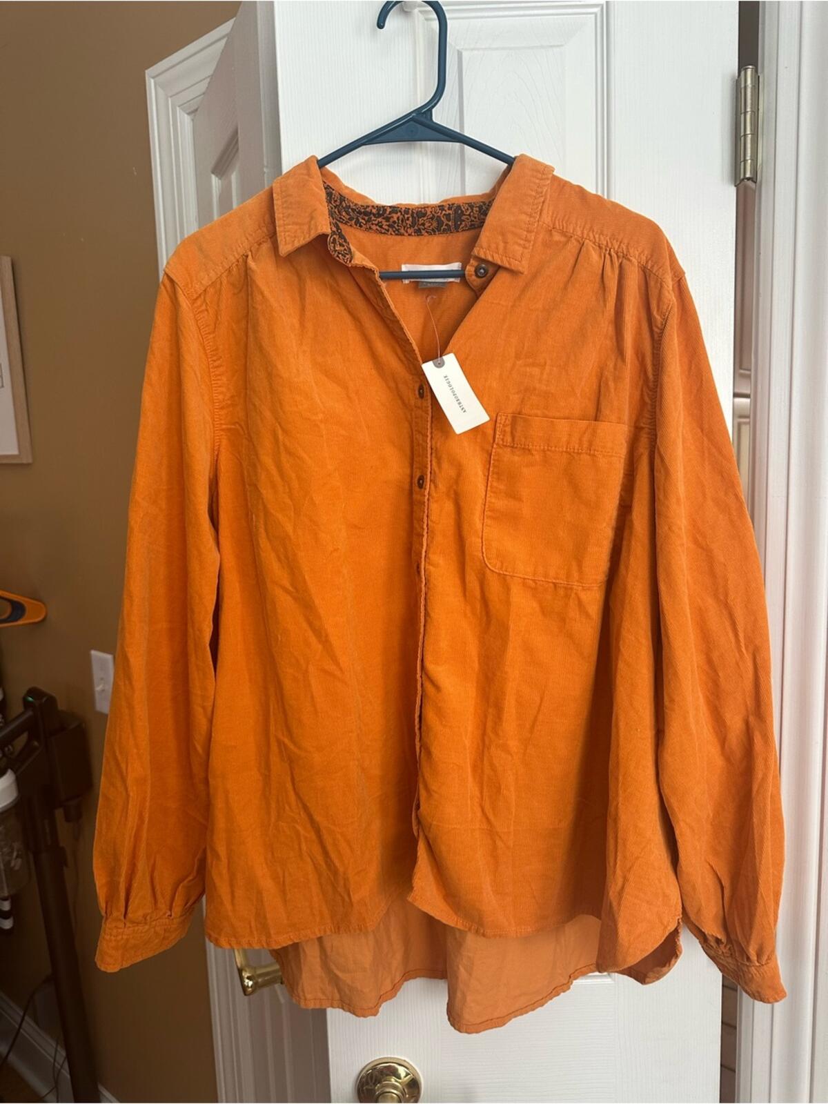 Anthropologie Corduroy Button Down