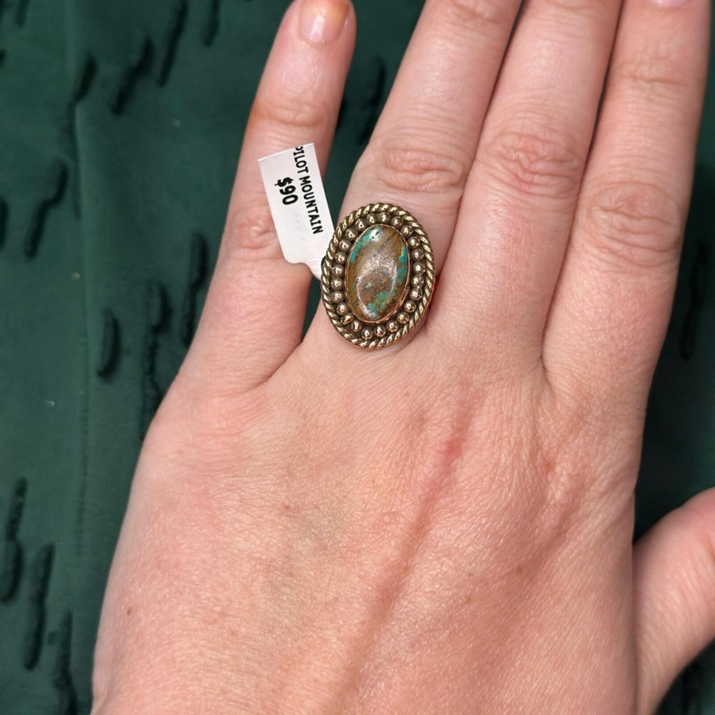 Pilot Mountain Turquoise Copper Ring