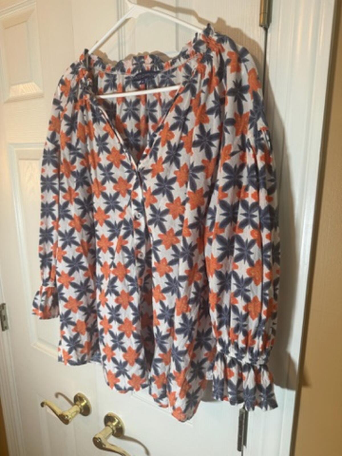 Tuckernuck Long Sleeve Floral Print Blouse