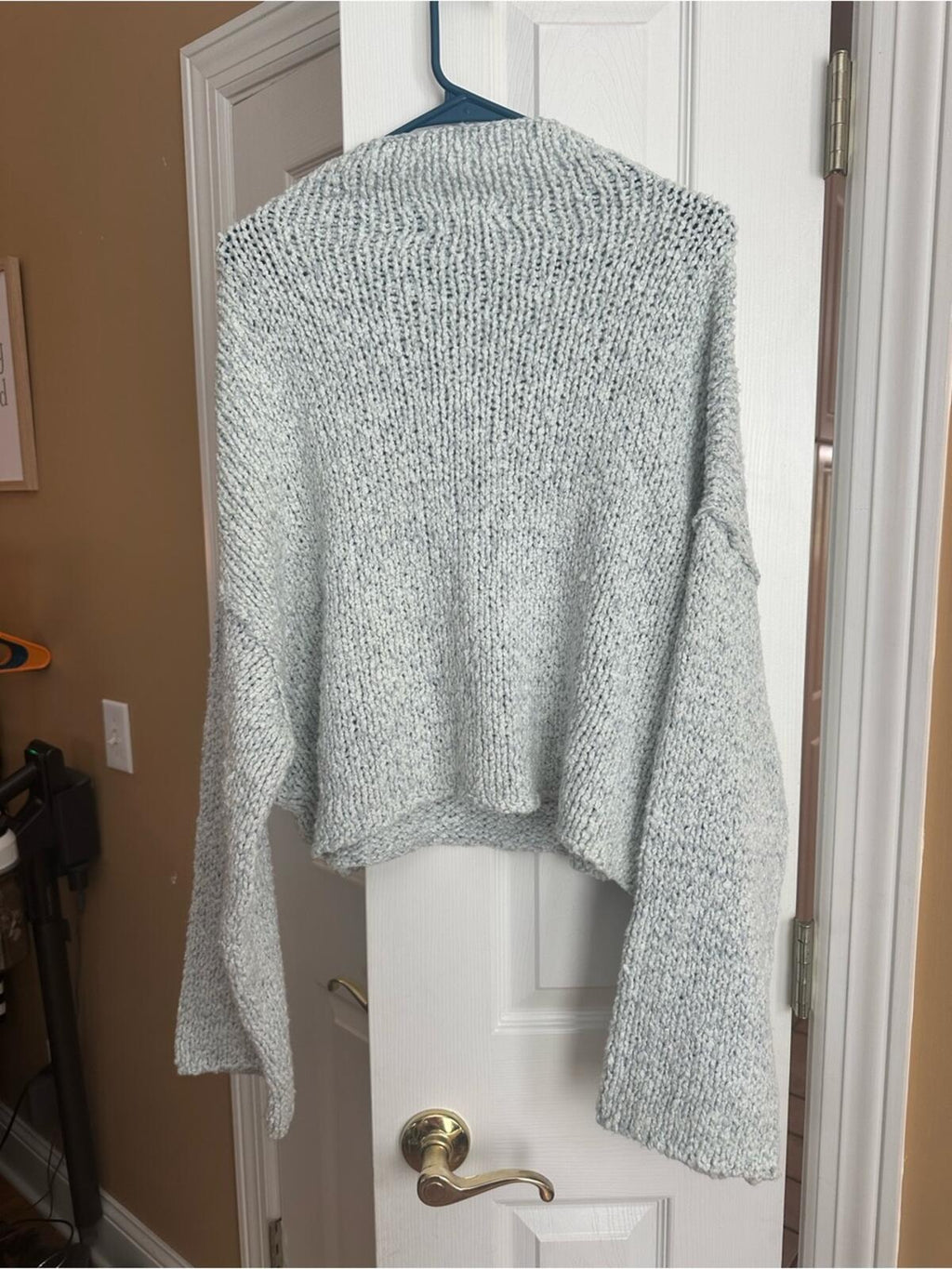 Anthropologie Ice Blue Sweater