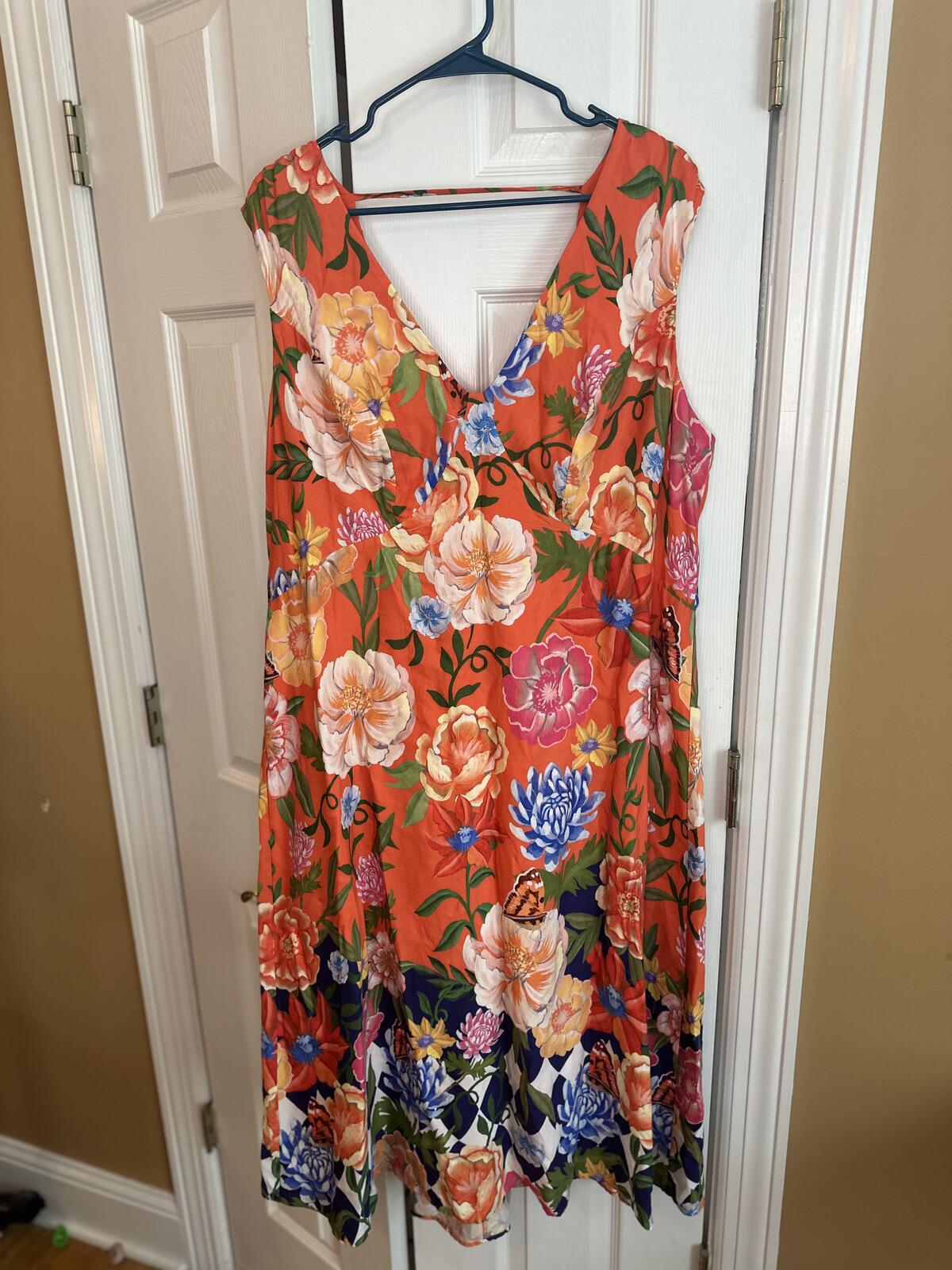 Anthropologie Floral Midi Dress