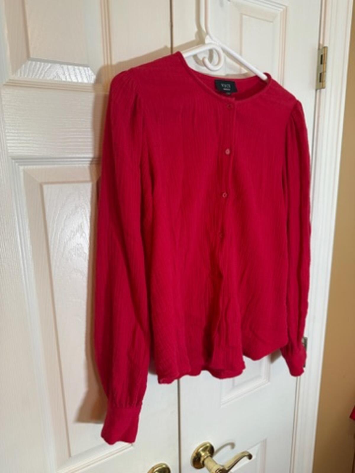 VICI 2 Piece Matching Gauze Cotton Lounge Set Red