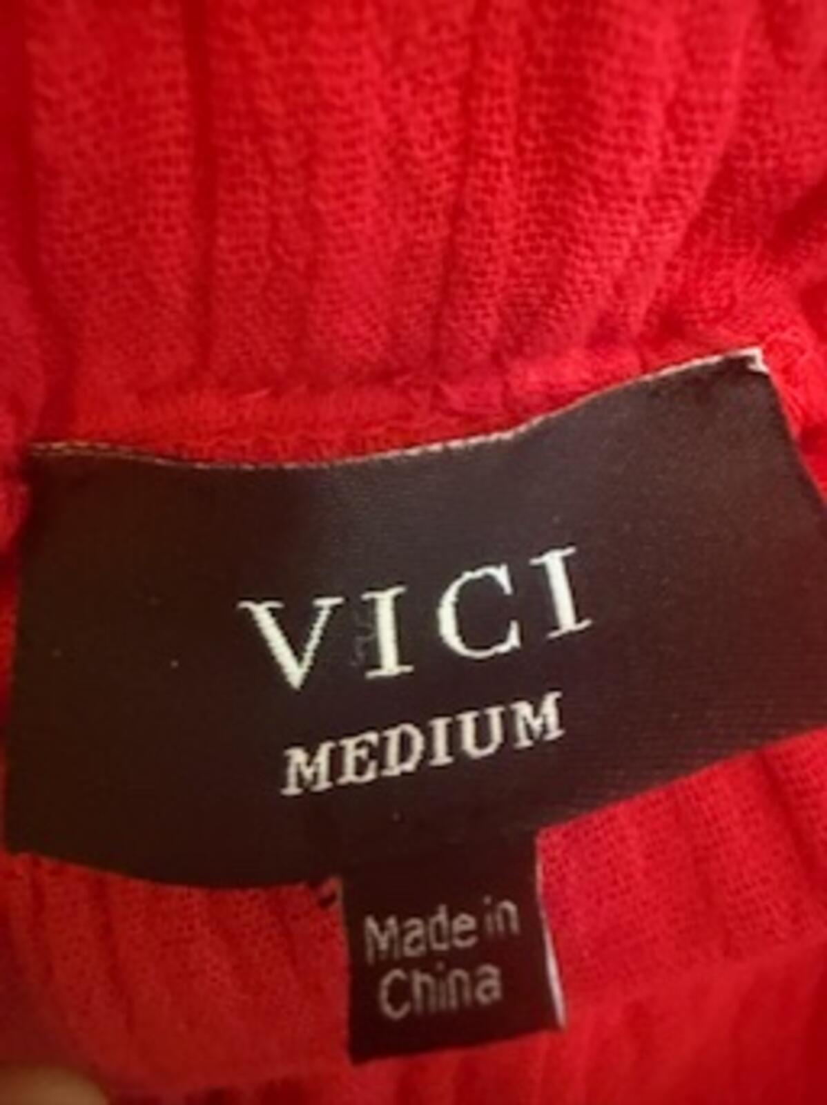 VICI 2 Piece Matching Gauze Cotton Lounge Set Red