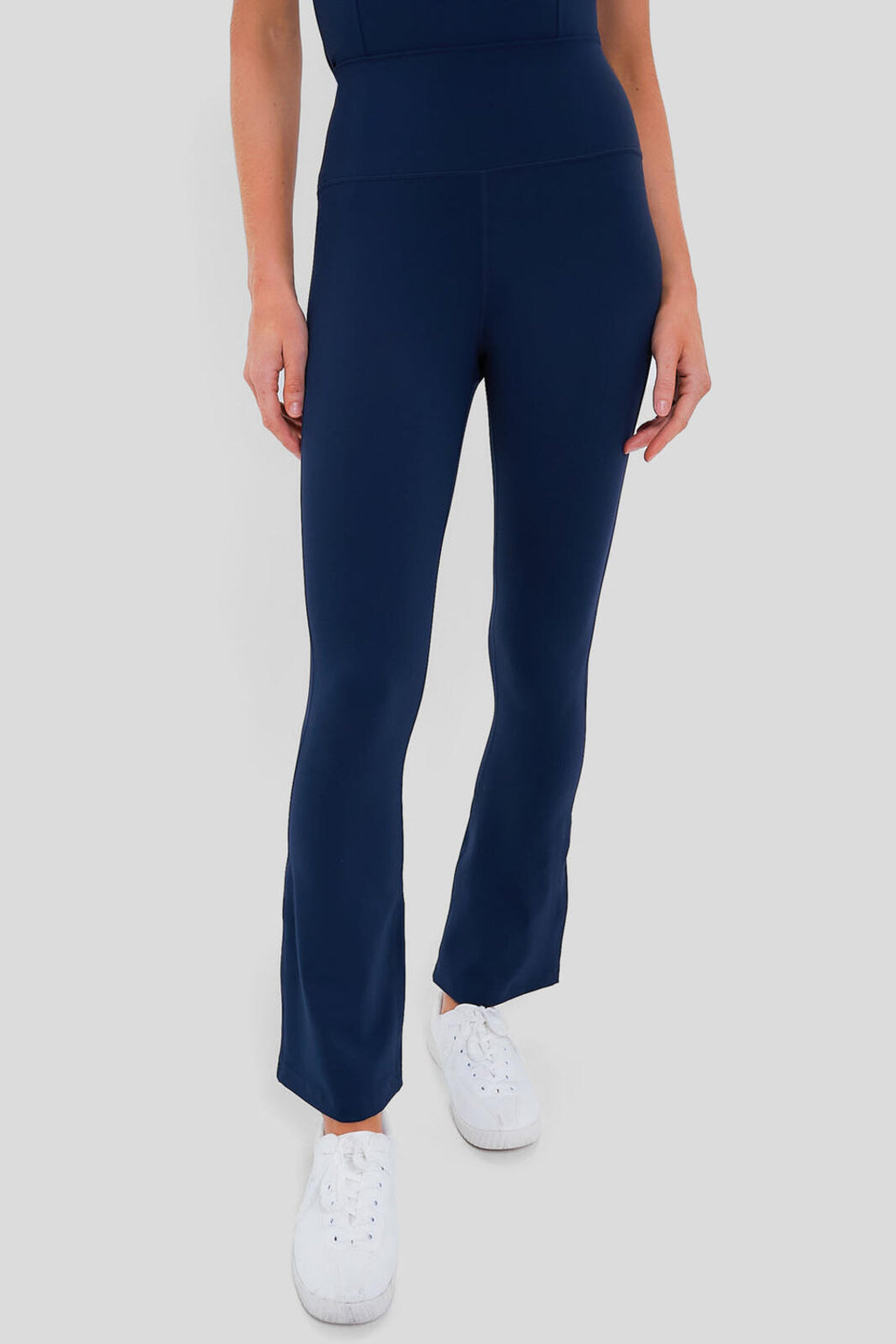 Tuckernuck High Waist Flare Leggings in Navy Blue