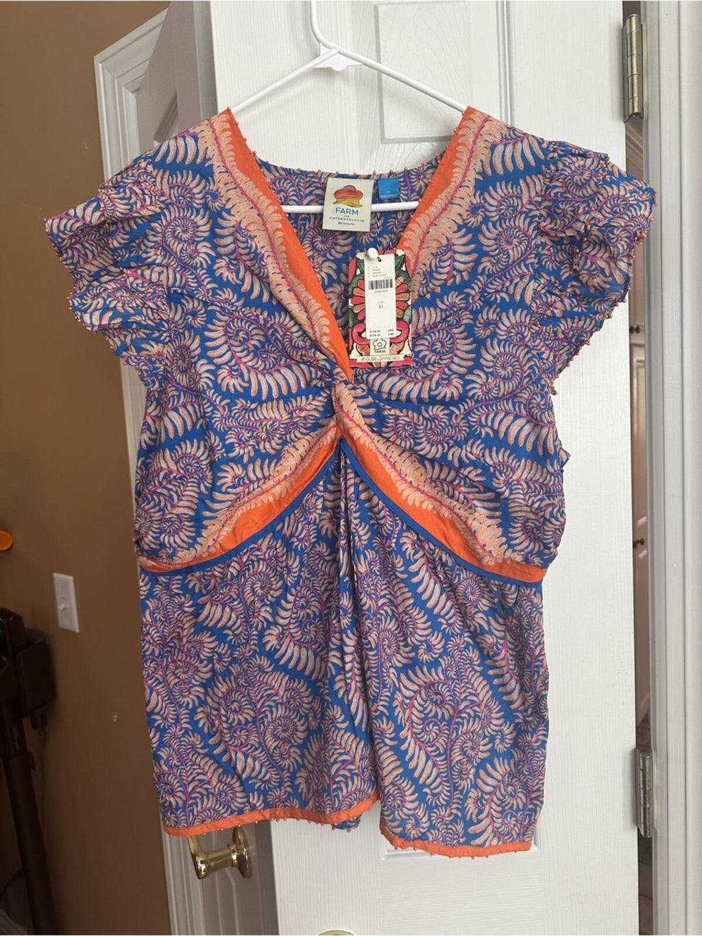FARM Rio Flutter Sleeve Top