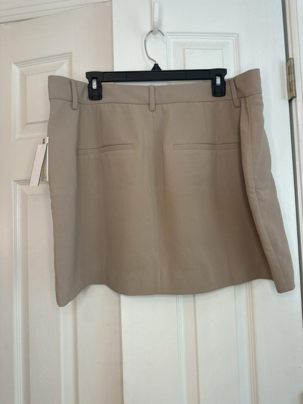 Good American Beige Mini Skirt