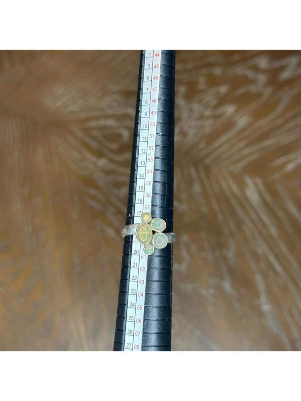 Ethiopian Opal Cluster Ring