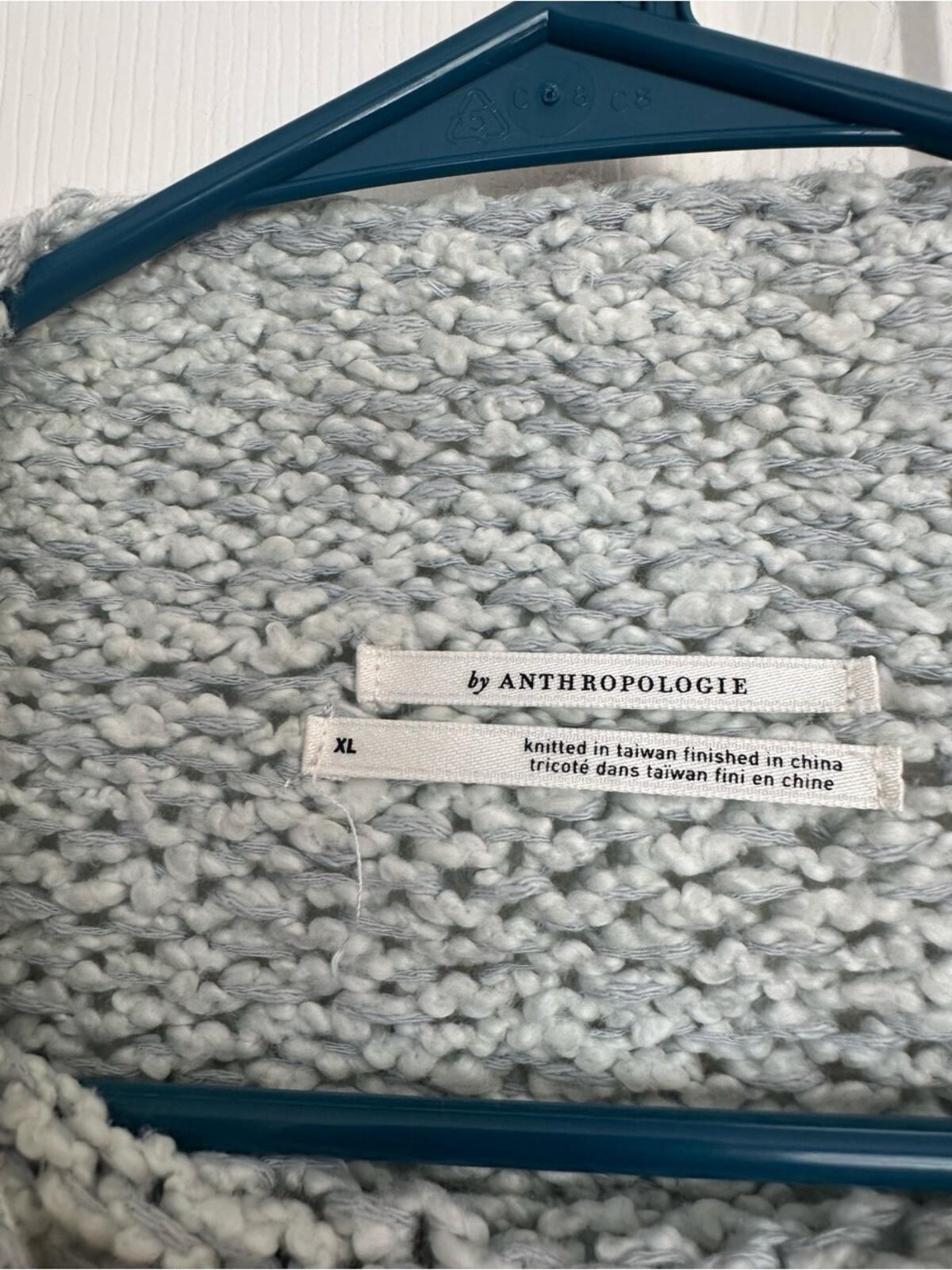 Anthropologie Ice Blue Sweater