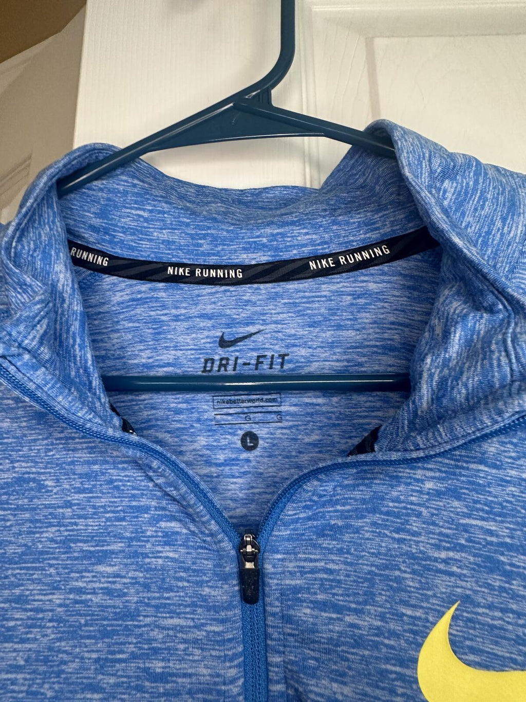 Nike Boston Marathon Dri-FIT Blue Running Long Sleeve Size L