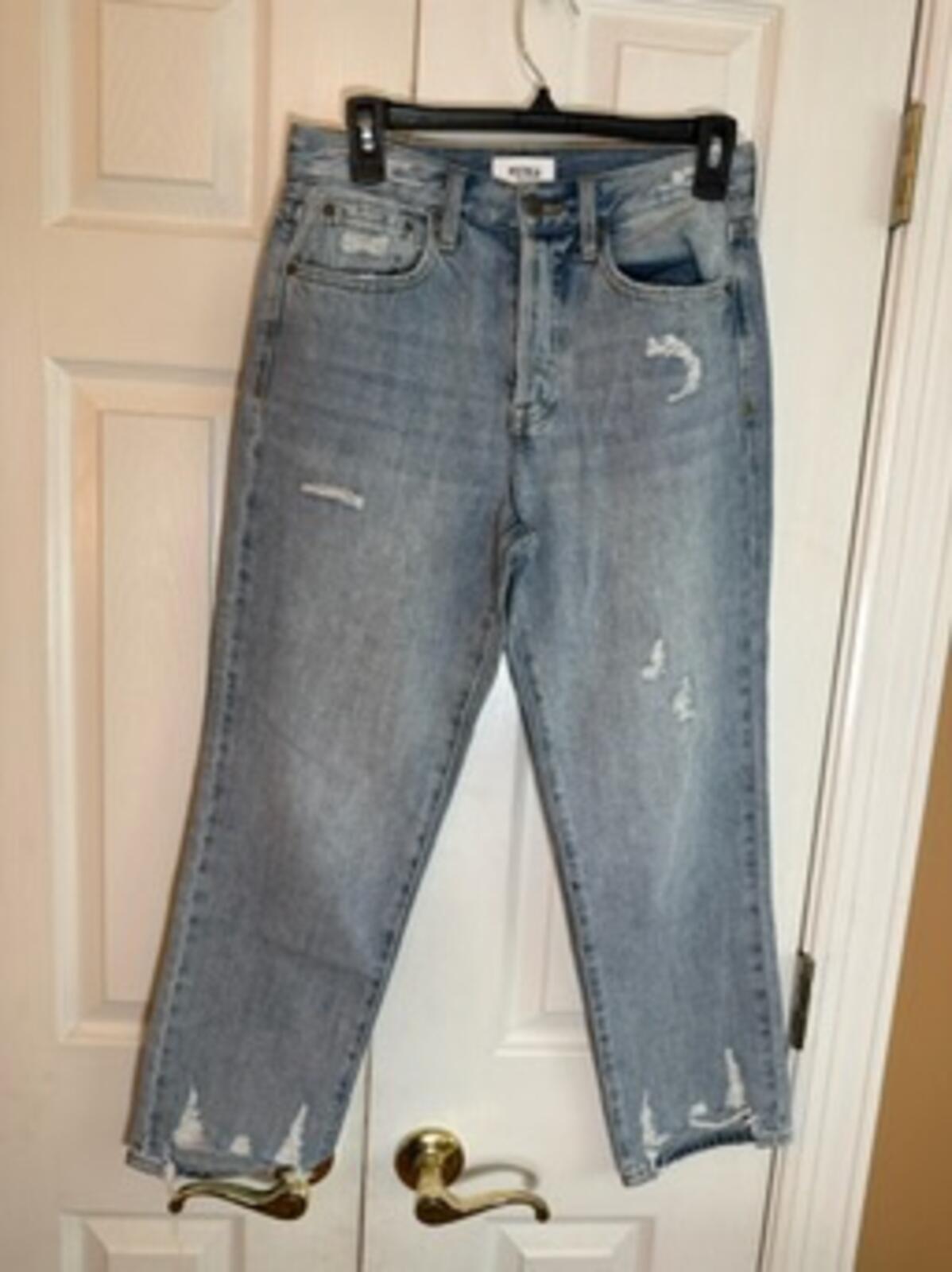 Pistola Women's Size 25 Light Wash Distressed Straight Leg