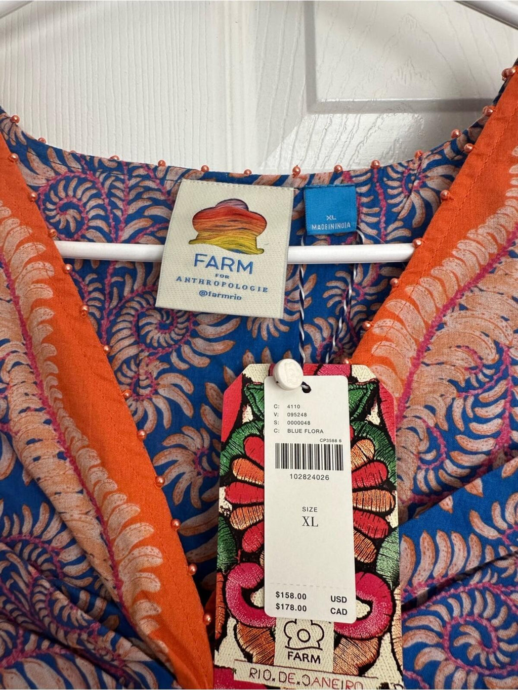 FARM Rio Flutter Sleeve Top