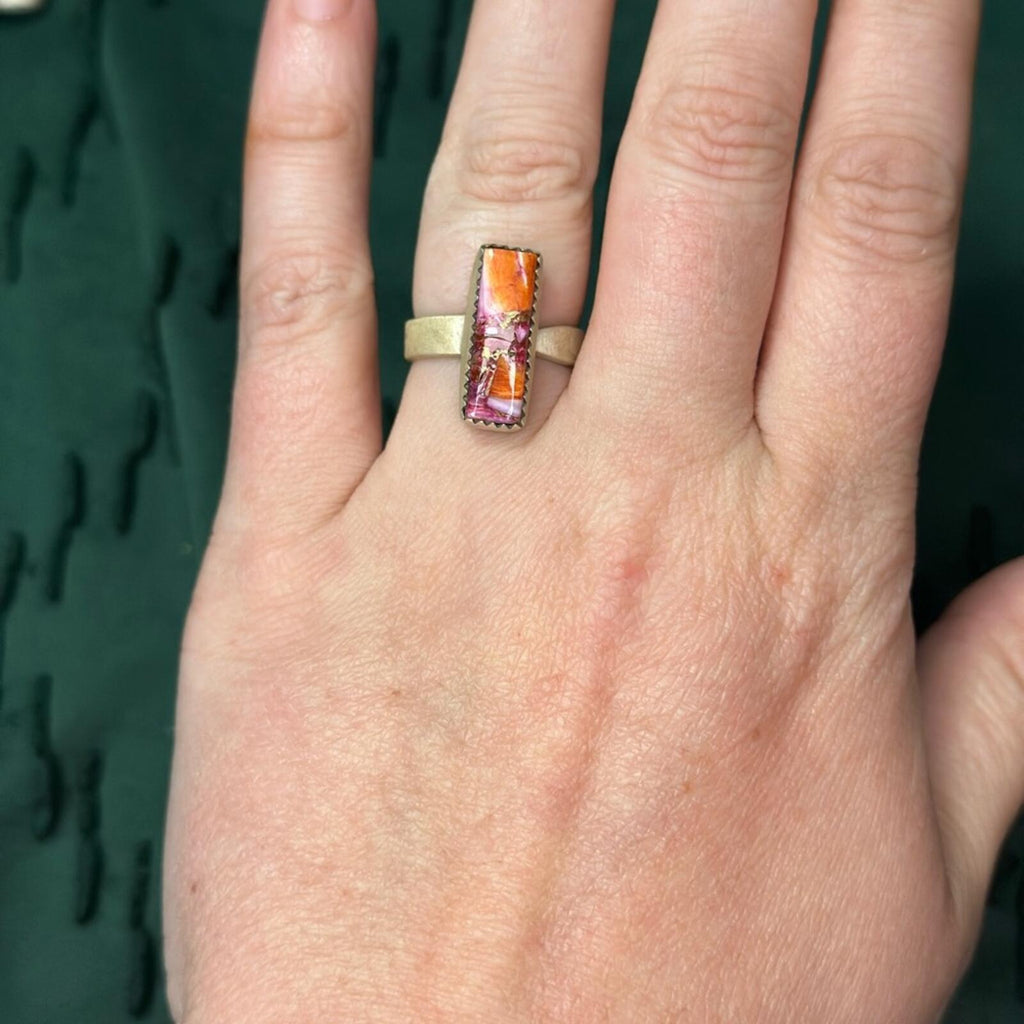 Pink Dahlia Sterling silver Ring
