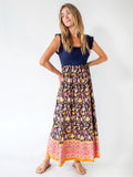 Natural Life XL Sleeveless Maxi Dress with Floral Print