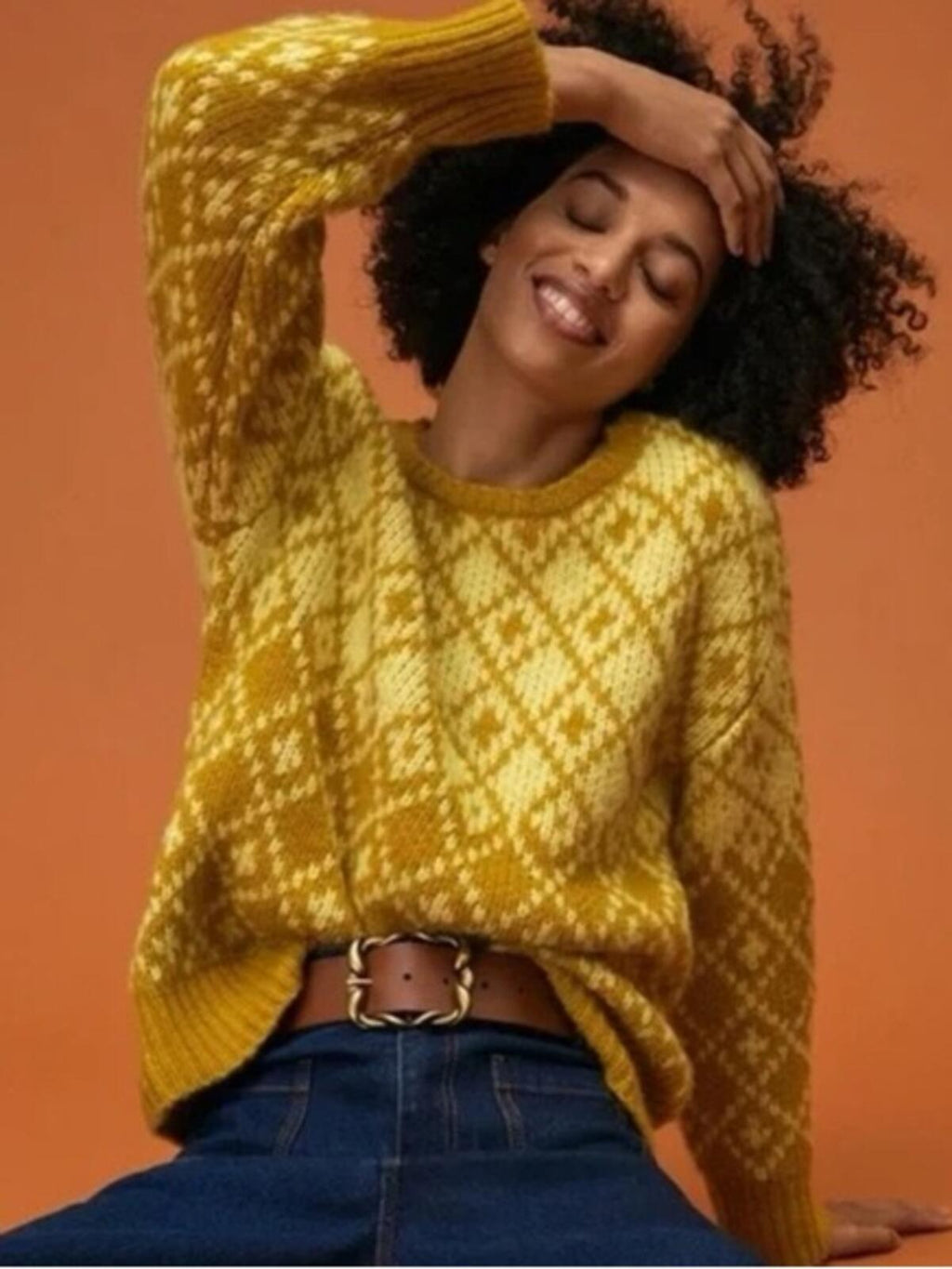Anthropologie Crewneck Sweater and Matching Scarf