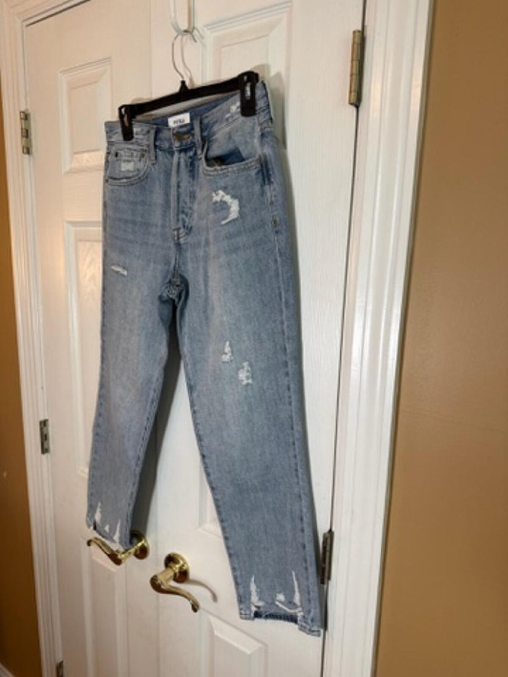 Pistola Women's Size 25 Light Wash Distressed Straight Leg