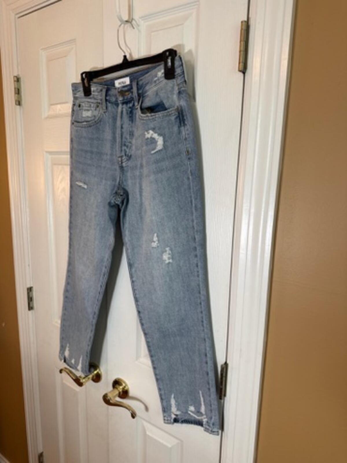 Pistola Women's Size 25 Light Wash Distressed Straight Leg