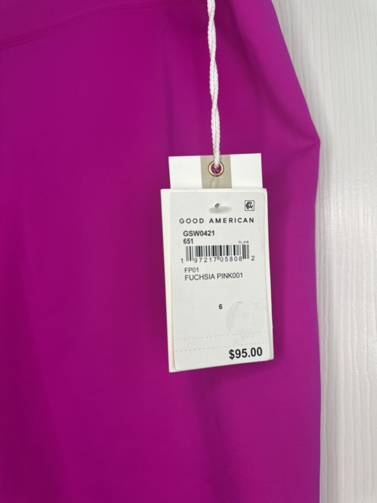 Good American Fuchsia Pink Biker Shorts Size 6 (2x)