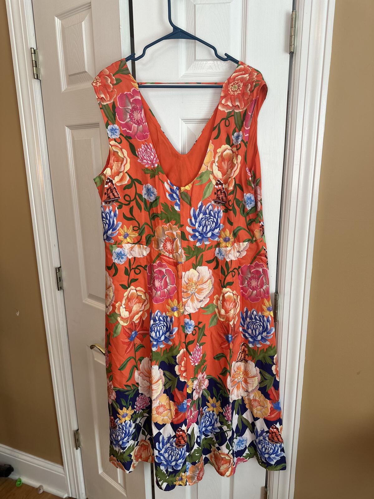 Anthropologie Floral Midi Dress