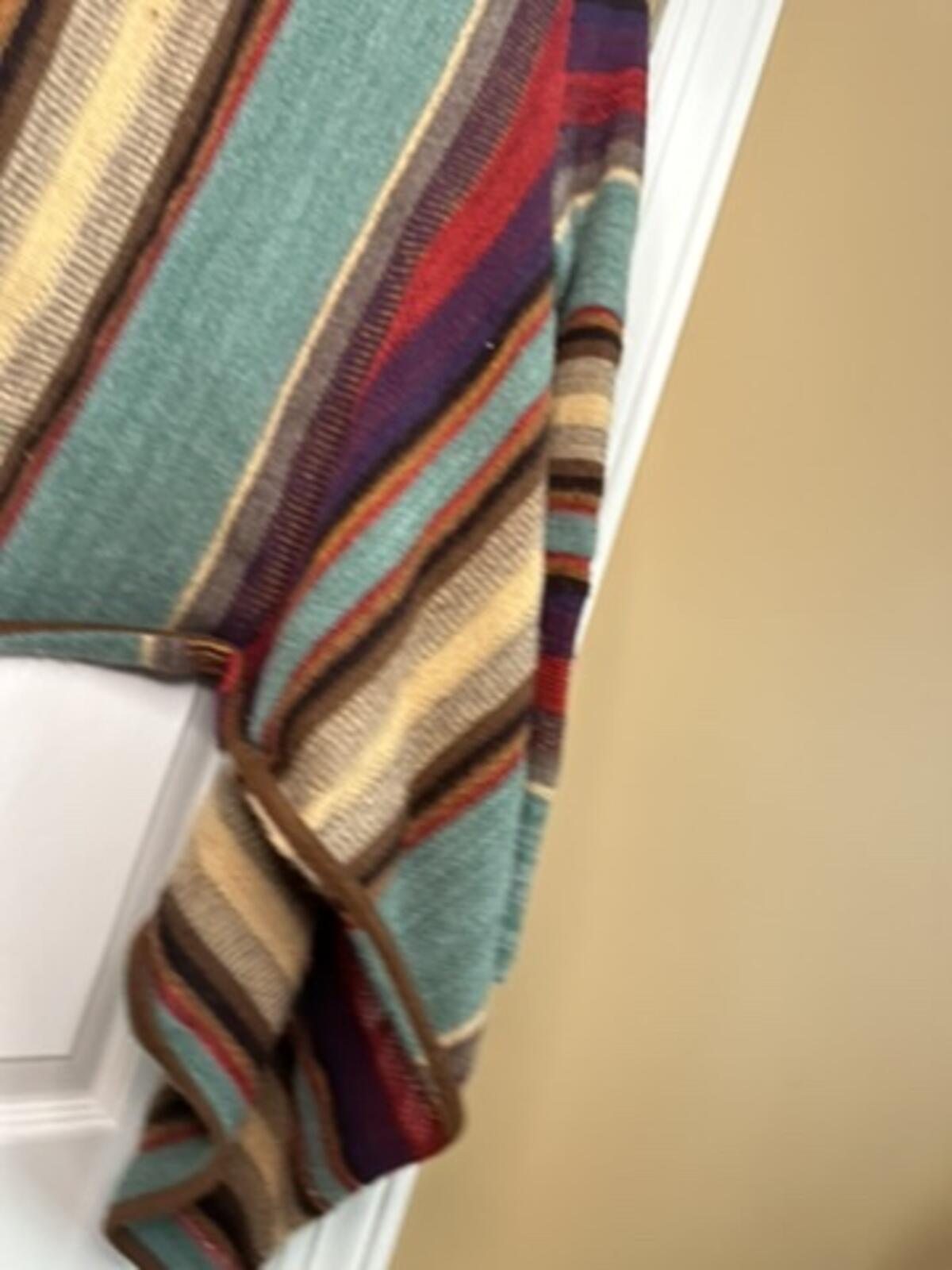 Lauren Ralph Lauren Striped Knit Cardigan Sweater S/M