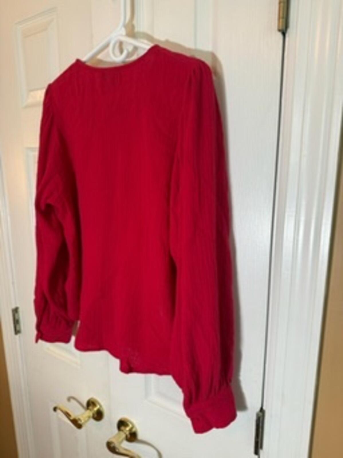 VICI 2 Piece Matching Gauze Cotton Lounge Set Red