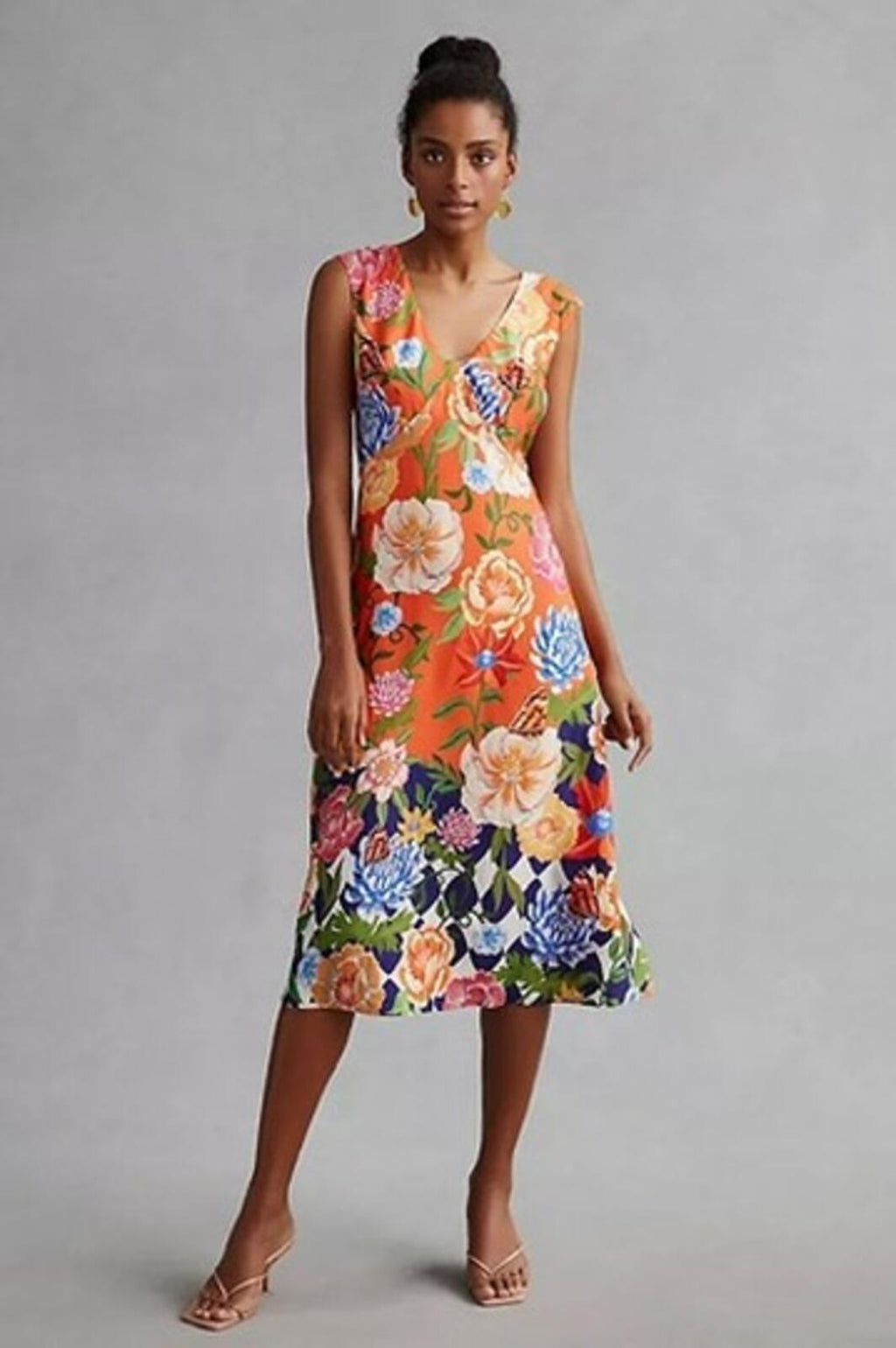 Anthropologie Floral Midi Dress