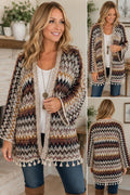 Soft Surroundings Women’s Boho Open Front Cardigan Sweater