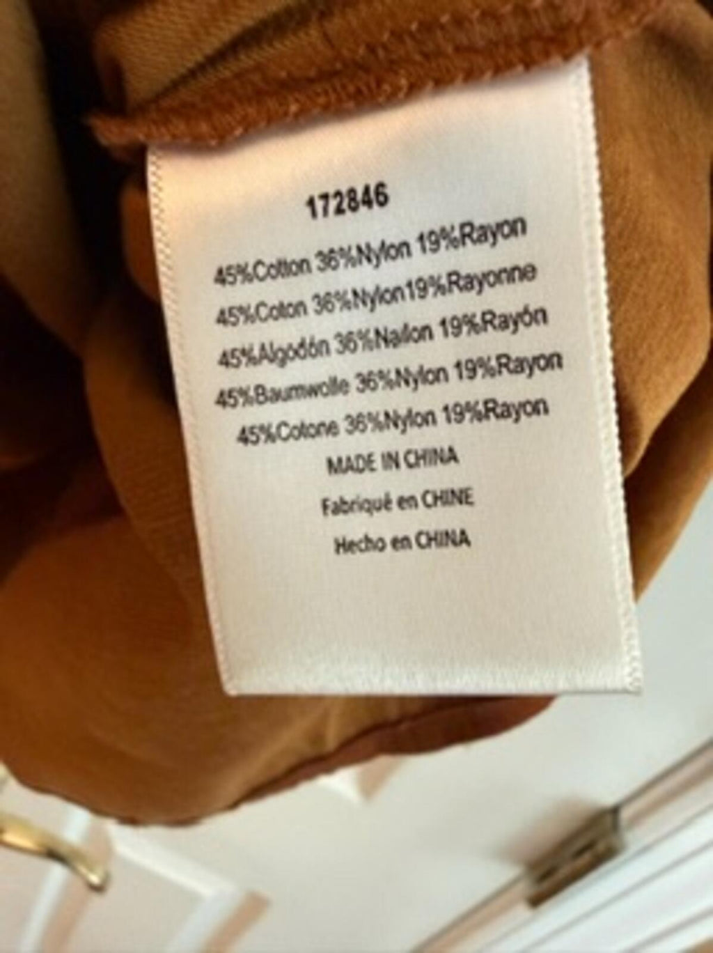 Dolan Left Coast Collection Women’s Lace Peplum Blouse Brown