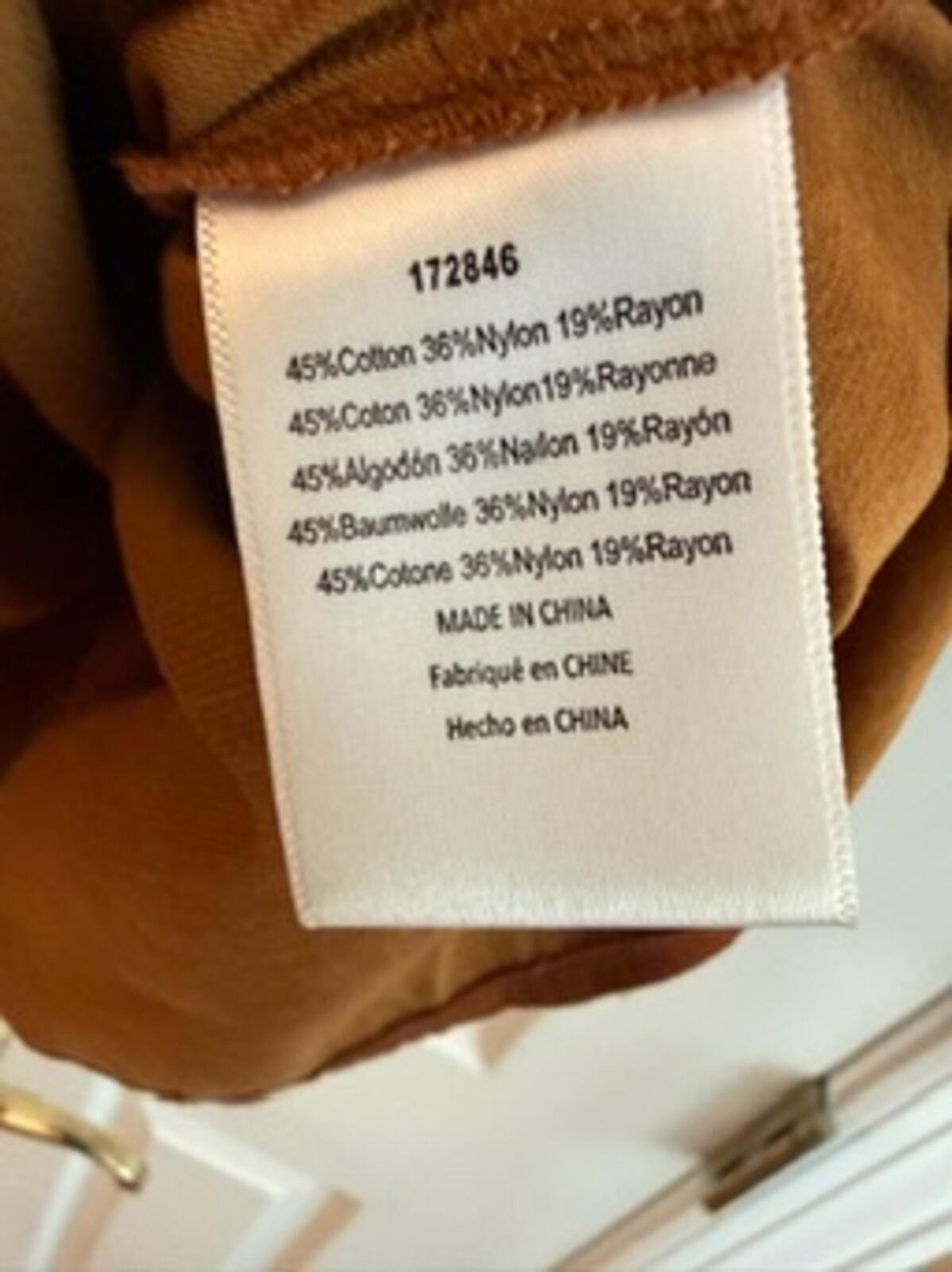 Dolan Left Coast Collection Women’s Lace Peplum Blouse Brown
