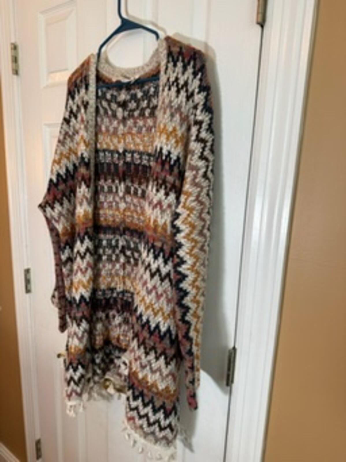 Soft Surroundings Women’s Boho Open Front Cardigan Sweater