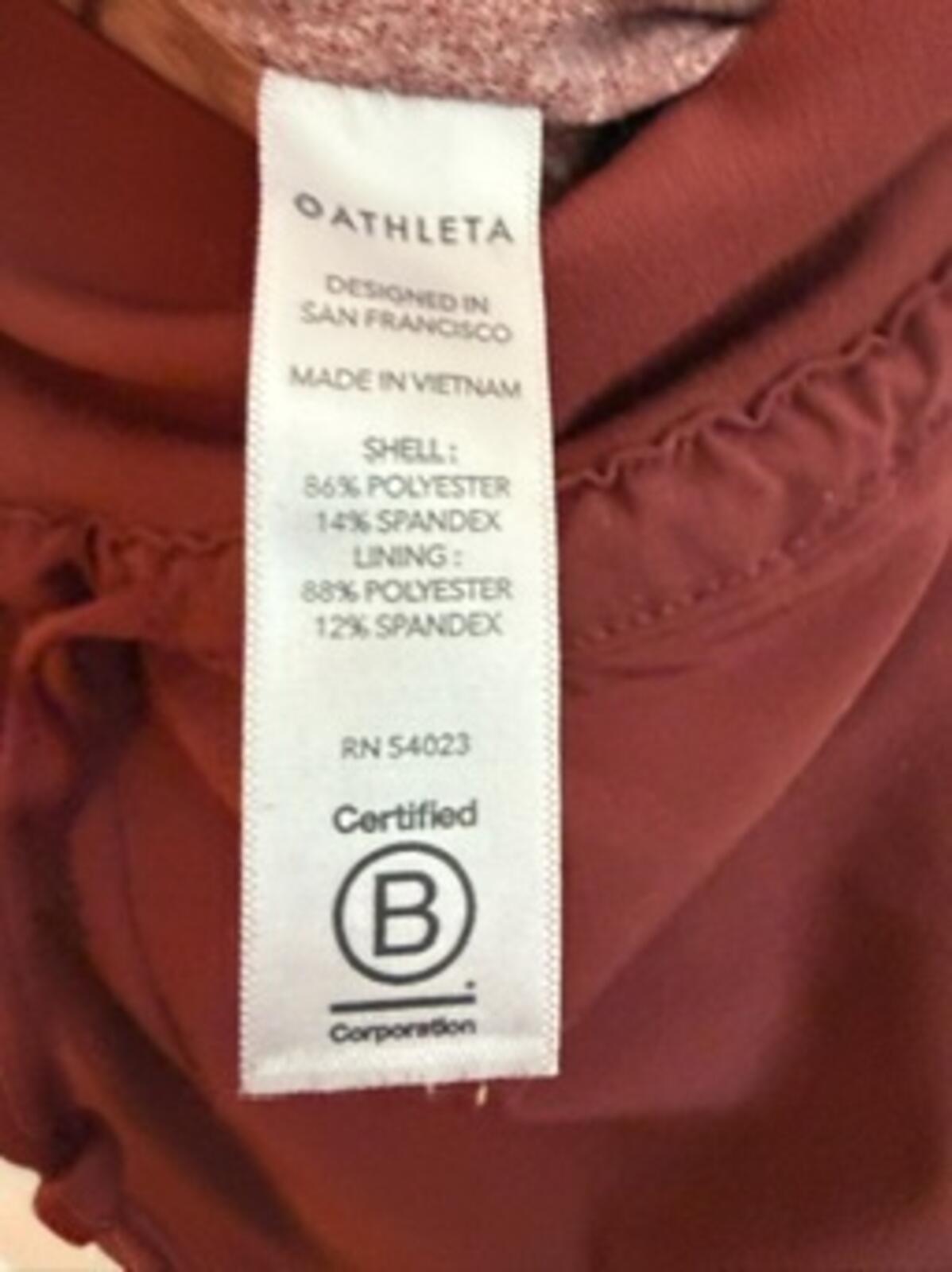 Athleta Attitude Lined Pant Women’s Size 6 Burgundy Ruched