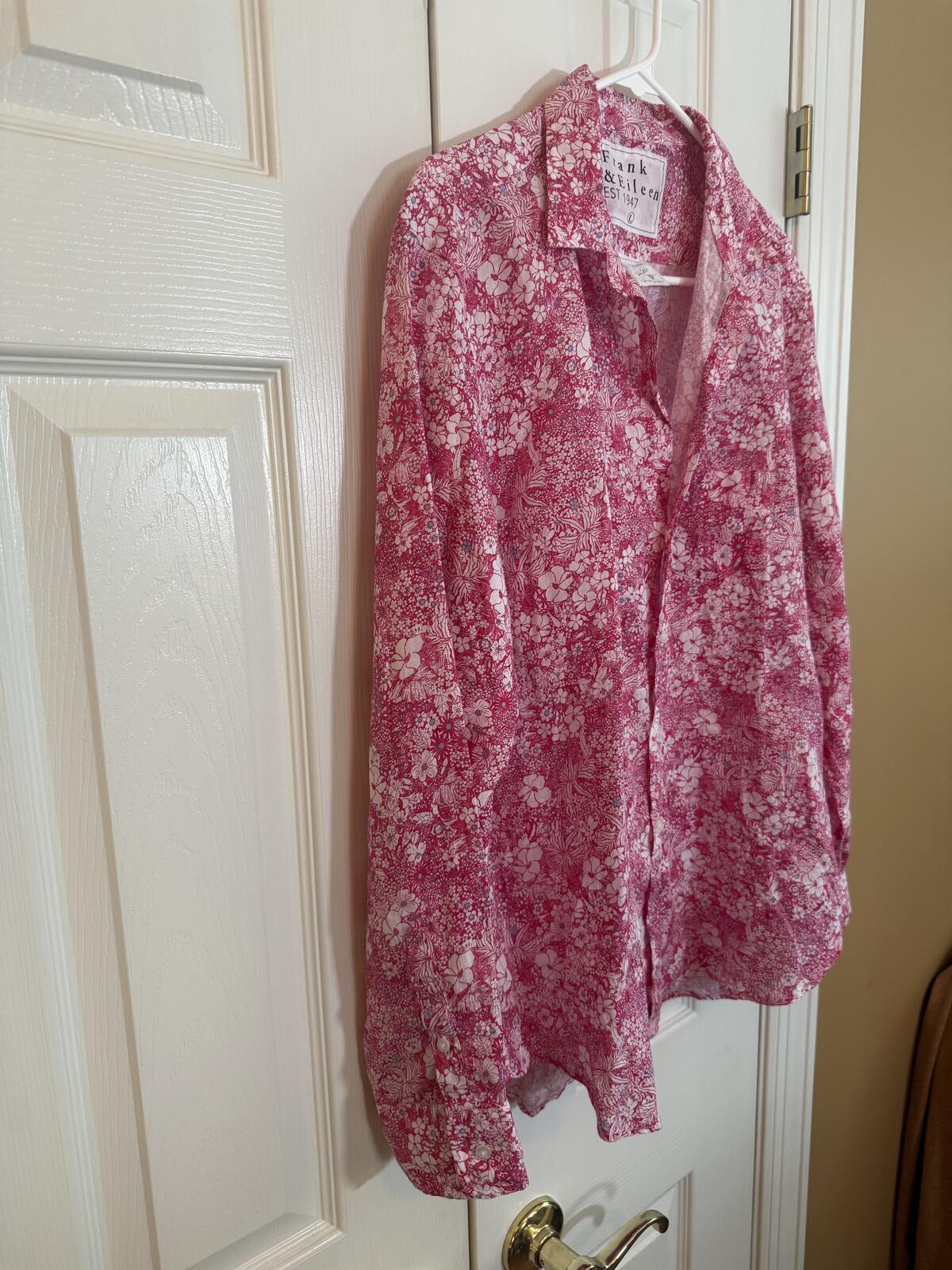 Frank & Eileen Women's Long Sleeve Floral Button-Up Shirt