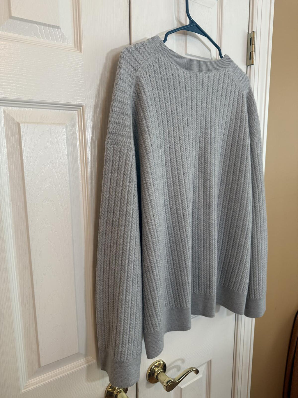 Aritzia The Group Fine Merino Wool Sweater Heather Chrome L