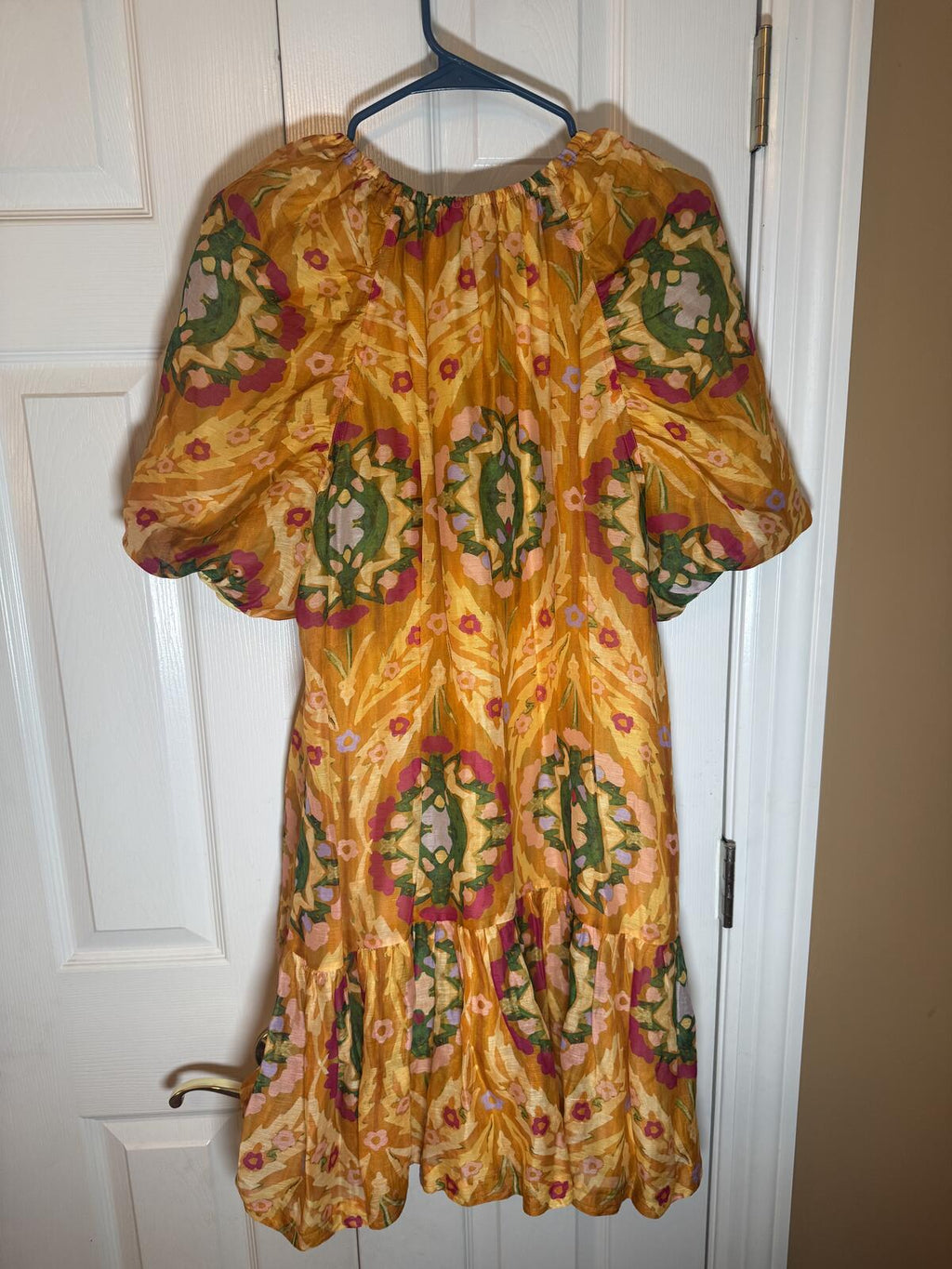 Marie Oliver Floral Puff Sleeve Mini Dress Women’s Size XL