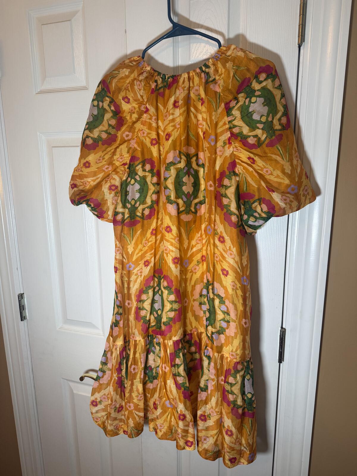 Marie Oliver Floral Puff Sleeve Mini Dress Women’s Size XL