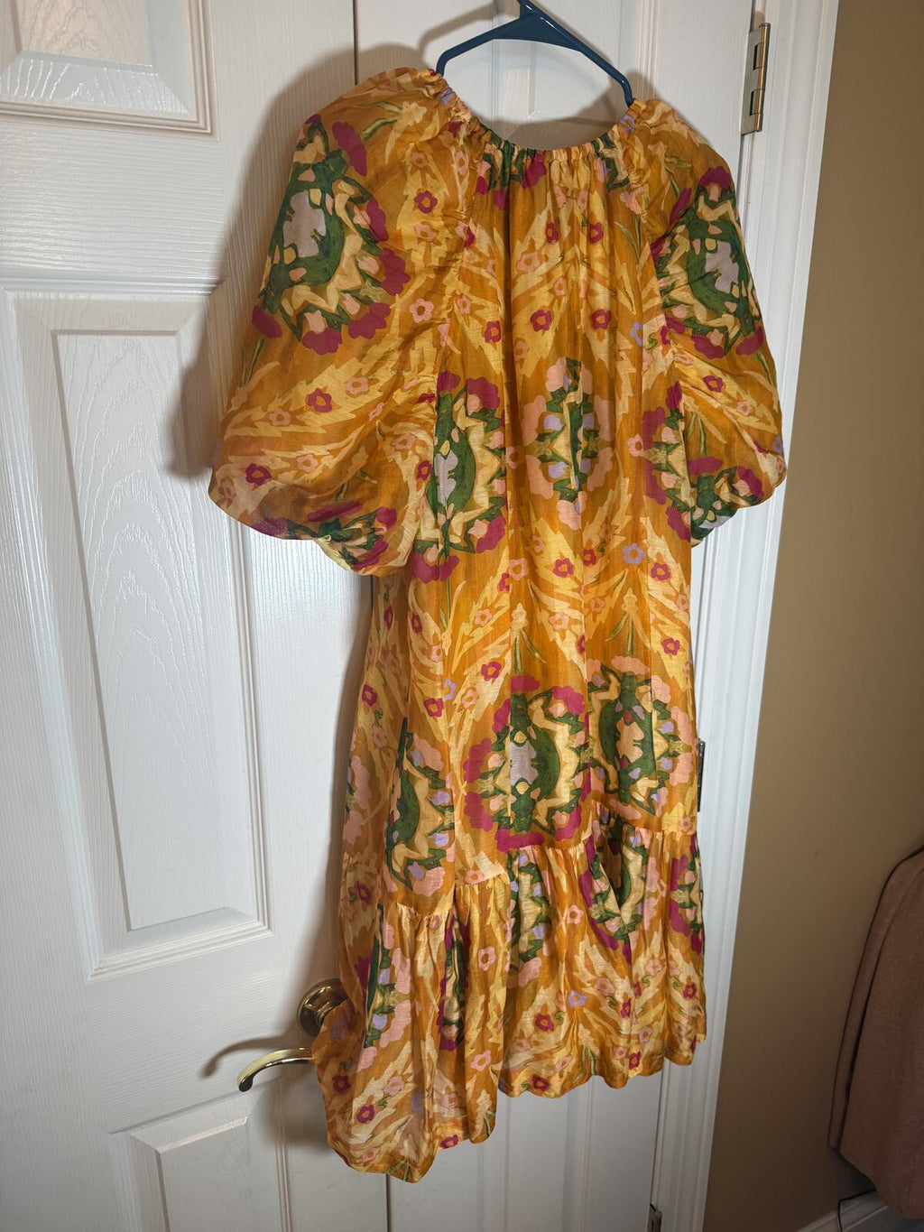 Marie Oliver Floral Puff Sleeve Mini Dress Women’s Size XL