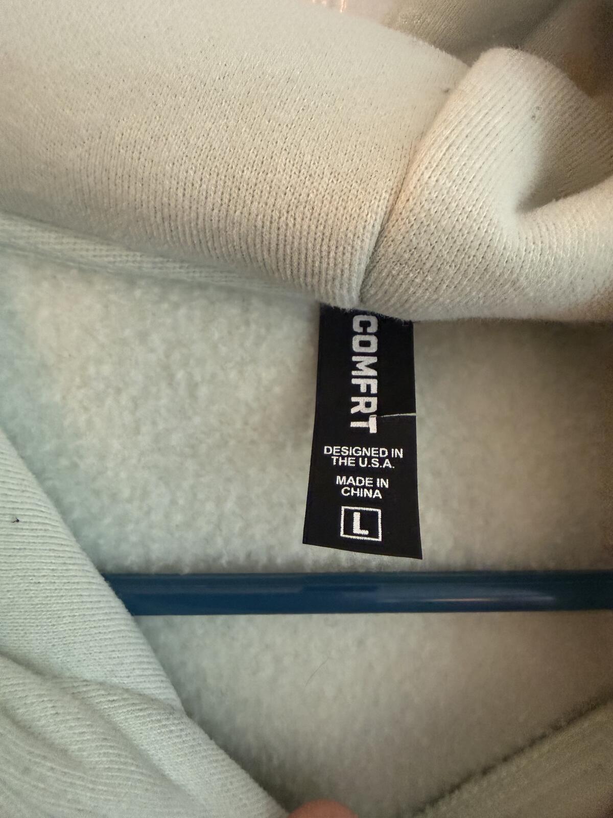 Comfort Collection Pastel Edit Hoodie Large Mint Green
