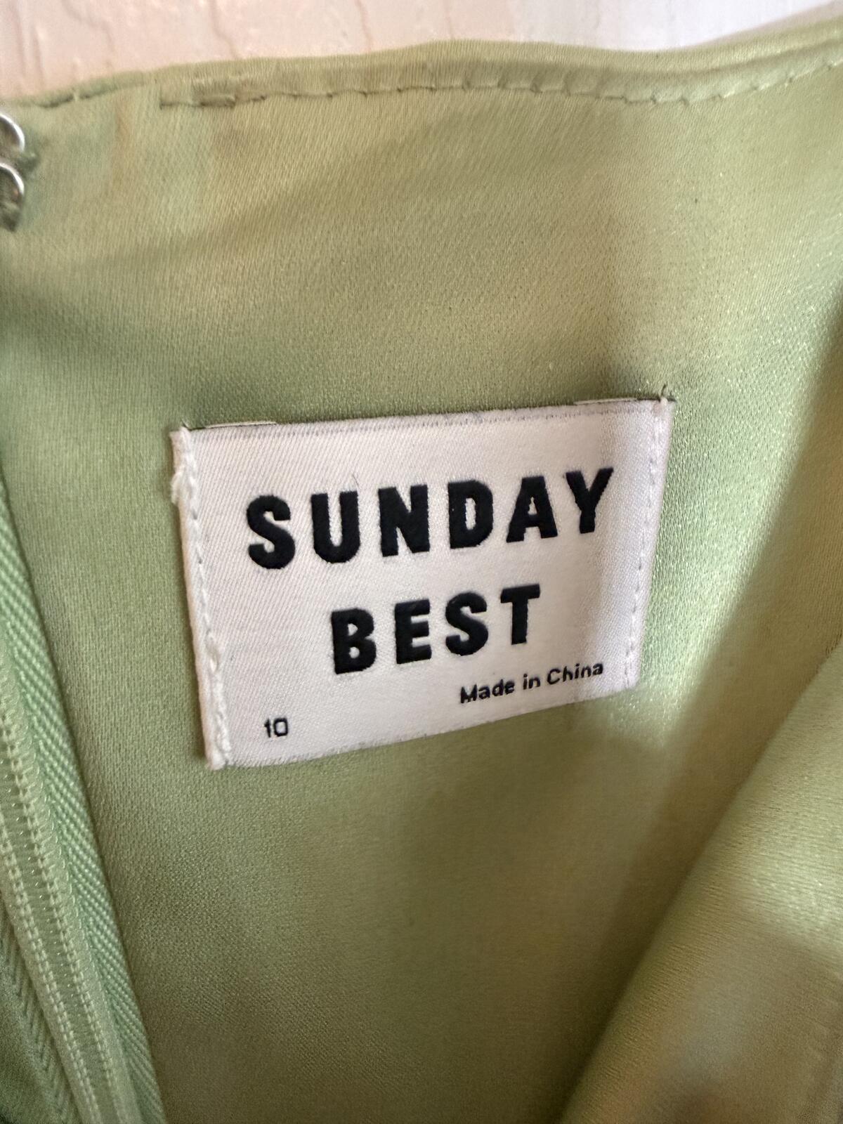 Light Green Satin Slip Dress with Adjustable Straps